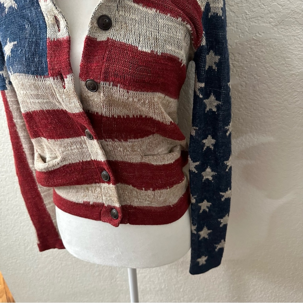 Ralph Lauren Denim & Supply American Flag Sweater Cardigan size xs - Picture 5 of 13